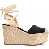 Leindia Espadrile 90004 Črna