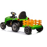 Traktor na akumulator s prikolicom BBH-030 - zeleni | shoptok.hr