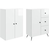  Set ormara 2 kom. Bijela visokog sjaja Konstruirano drvo | shoptok.hr