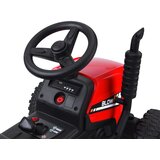 Traktor na akumulator s prikolicom crveni Slike