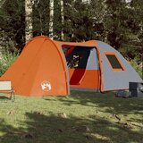 Šator za 6 osoba sivo-narančasti 466 x 342 x 200 cm taft 185T | shoptok.hr