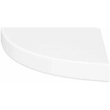  Plutajuće kutne police 4 kom. visoki sjaj bijele 25x25x3,8 cm MDF | shoptok.hr