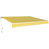  Sklopiva tenda na ručno upravljanje 400 cm žuto-bijela Cijene