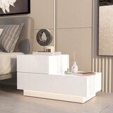 Hanah home noćni ormarić Kayra, 70 cm, beli u
