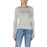 Guess Puloverji LS TRIANGLE LOGO ELI W5RR01 Z2YK2 Bela cene
