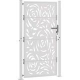 vidaXL Vrtna vrata 105x180 cm otporni čelični plameni dizajn | shoptok.hr