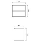 Cersanit S924-008 - Kupatilska šafka ispod umivaonika CREA 59,4x44,7 cm hrast | Eponuda.com