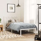 Metalni okvir za krevet s uzglavljem bijeli 90 x 190 cm | shoptok.hr