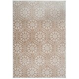 Kayoom RAVNO TKANA PREPROGA Monroe 225 Taupe 120/170 cm taftano rjavosiva | Shoptok.si