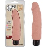  Vibrator Greedy Guy Flesh, 24cm, Boja kože Cene