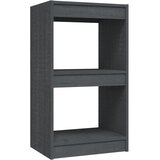 Maison Chic Knjižna omara - Knjižni regal siva 40x30x71,5 cm trdna borovina, (21723514) | Shoptok.si