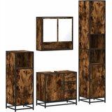  4-dijelni set kupaonskog namještaja boja hrasta drveni | shoptok.hr