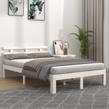  Okvir za krevet masivno drvo bijeli 120x190 cm mali bračni | shoptok.hr