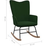  Gugalni stol temno zelen žamet, (20935000) | Shoptok.si