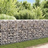  Gabionski zid s poklopcima od pocinčanog čelika 200 x 20 x 85 cm | shoptok.hr