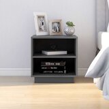 vidaXL noćni ormarići 2 kom sivi 40 x 34 x 40 cm od masivne borovine | shoptok.hr