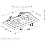 Bb Link rozetna 709 crna 2XGU10 | ePonuda.com