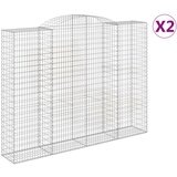  Lučne gabionske košare 2 kom 300x50x220/240cm pocinčano željezo | shoptok.hr