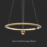  LED luster na sajli LED/45W/230V 3000K prečnik 62 cm zlatna | Eponuda.com