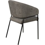 Hom`in naslanjač, les, kovina, tekstil siva | Shoptok.si