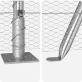 vidaXL Ograja s stebri srebrna 1 x 50 m Jeklo s PVC premazom | Shoptok.si
