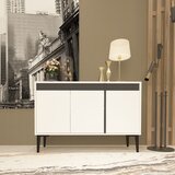 Woody Fashion Asude - White, Anthracite WhiteAnthracite Console Cene