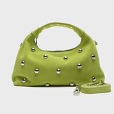 Nunoo Ročne torbice DANDY RIVET SUEDE Zelena Cene