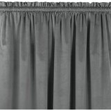 Curtain VILA color graphite style classic 5 cm pole pocket with 3 cm fringe velvet 265x225 HOMEDE | shoptok.hr