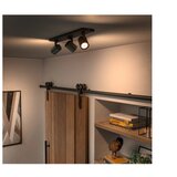 Philips - LED prigušiva spot svetiljka Hue RUNNER 3xGU10/4,2W/230V + daljinski upravljač crna | Eponuda.com