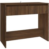 Maison Chic konzolna miza - miza ob steni rjavi hrast 89x41x76,5 cm iverna plošča, (21785840) Cene