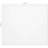 vidaXL Zaščita za mizo mat 90x90 cm 2 mm PVC | Shoptok.si