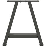  Noge za klubsko mizico v obliki črke A, 2 kosa, antracitne, 50 x (42-43) cm, jeklo, (22123444) | Shoptok.si