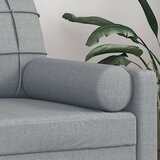  Ukrasni jastuci 2 kom svjetlosivi Ø 15 x 50 cm od tkanine | shoptok.hr