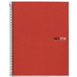MiquelRius zvezek A4, črtast, 200-listni, 70g basic MR43002 rdeč | Shoptok.si