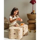 Wigiwama Svetlo rjav otroški tabure iz tkanine bouclé/iz šenilje Terrazzo Cloud – | Shoptok.si