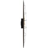  Zidni sat žuto-crni Ø 50 cm od konstruiranog drva | shoptok.hr