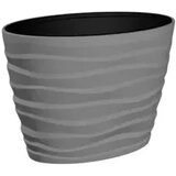 Gardino GARDINO-SAKSIJA BORA SIVA OVAL 60X39Xh58cm Cene