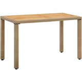  Vrtni stol bež 123 x 60 x 74 cm od poliratana i drva bagrema | shoptok.hr