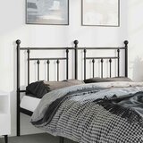  Metalno zamjensko uzglavlje crno 150 cm | shoptok.hr