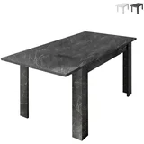 LC Mobili Raztegljiva jedilna miza z marmornim videzom 137-185x90 cm CARRARA 348100AL