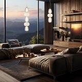  LED luster na sajli CARO LED/40W/230V zlatni | Eponuda.com