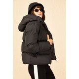 Bianco Lucci Women's Black Hooded Puffer Coat | Eponuda.ba