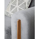 ELTAP Siva sklopiva/s prostorom za odlaganje sofa od samta 244 cm Arcadova – | shoptok.hr