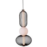  MAXLIGHT P0591 - LED luster na sajli BORA LED/10W/230V prečnik 22 cm bela/crna | Eponuda.com
