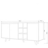 Hanah home Konzolni sto Seria, 140x86x40 cm, Bež | Eponuda.ba