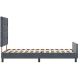  Postelja Temno Siva 90x200 cm Velur, (22049422) | Shoptok.si