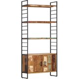 Police za knjige s 4 razine 80 x 30 x 180 cm obnovljeno drvo | shoptok.hr