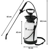 Ručna tlačna prskalica za zalijevanje, gnojenje, prskanje LEAN 5L | shoptok.hr