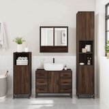 vidaXL 4-dijelni set kupaonskog namještaja boja smeđeg hrasta drveni | shoptok.hr