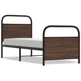 Okvir kreveta bez madraca smeđa boja hrasta 75x190 cm drveni | shoptok.hr